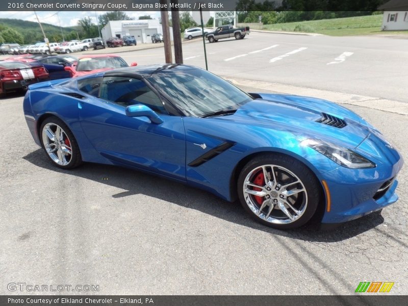 Laguna Blue Metallic / Jet Black 2016 Chevrolet Corvette Stingray Coupe