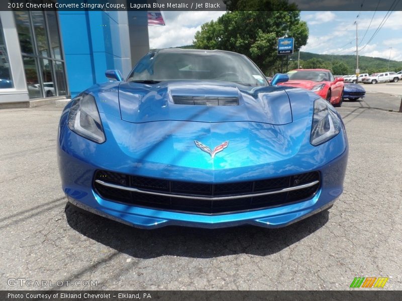 Laguna Blue Metallic / Jet Black 2016 Chevrolet Corvette Stingray Coupe