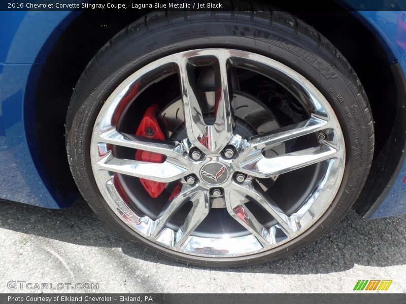 Laguna Blue Metallic / Jet Black 2016 Chevrolet Corvette Stingray Coupe