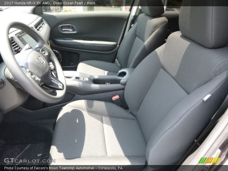 Deep Ocean Pearl / Black 2017 Honda HR-V EX AWD