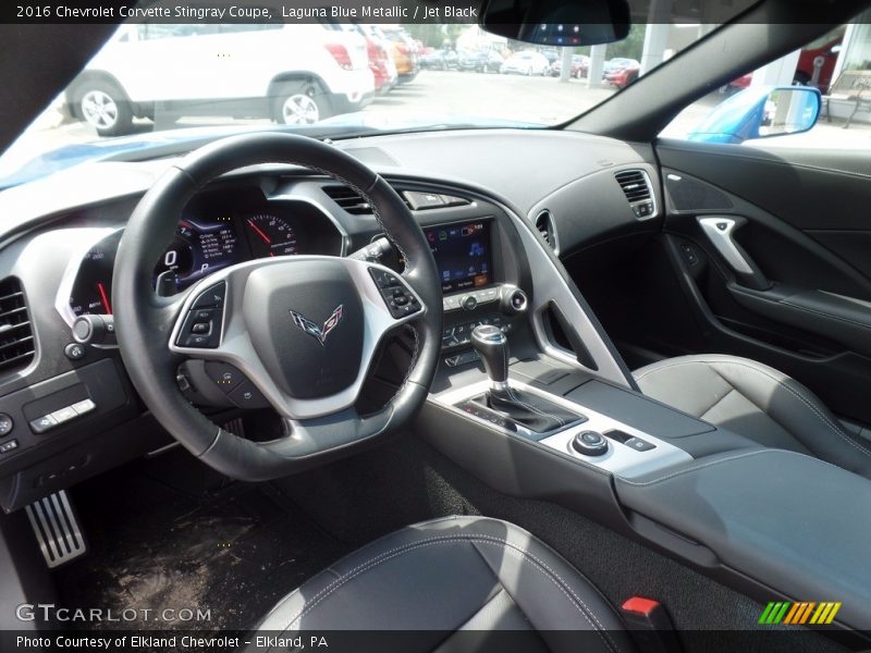 Laguna Blue Metallic / Jet Black 2016 Chevrolet Corvette Stingray Coupe