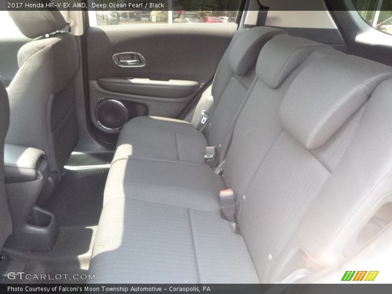 Deep Ocean Pearl / Black 2017 Honda HR-V EX AWD