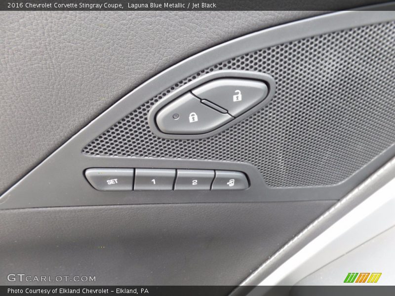 Laguna Blue Metallic / Jet Black 2016 Chevrolet Corvette Stingray Coupe