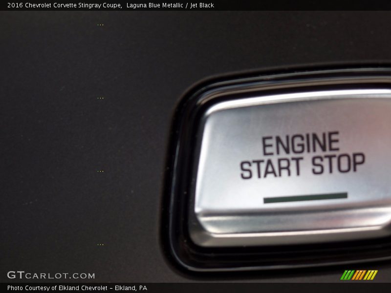 Laguna Blue Metallic / Jet Black 2016 Chevrolet Corvette Stingray Coupe