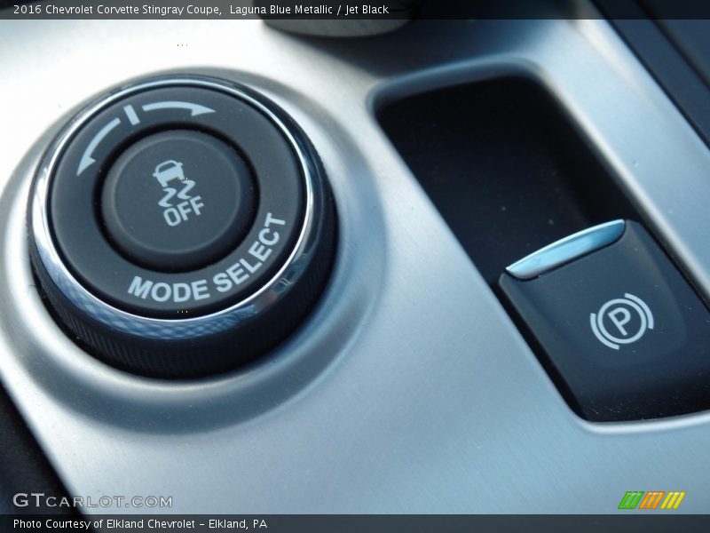 Laguna Blue Metallic / Jet Black 2016 Chevrolet Corvette Stingray Coupe