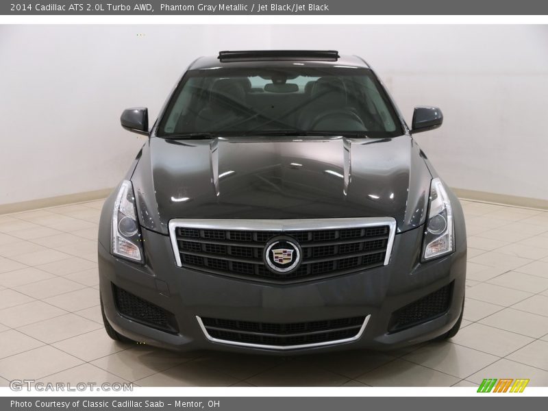 Phantom Gray Metallic / Jet Black/Jet Black 2014 Cadillac ATS 2.0L Turbo AWD