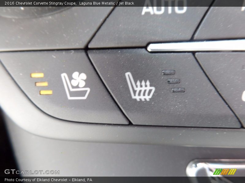 Laguna Blue Metallic / Jet Black 2016 Chevrolet Corvette Stingray Coupe