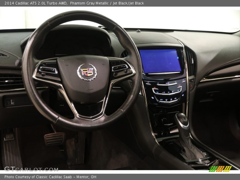 Phantom Gray Metallic / Jet Black/Jet Black 2014 Cadillac ATS 2.0L Turbo AWD