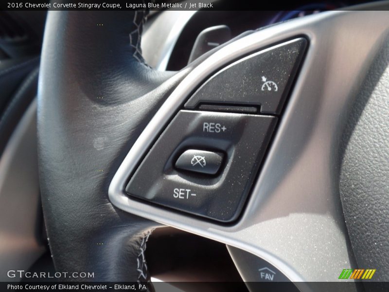 Laguna Blue Metallic / Jet Black 2016 Chevrolet Corvette Stingray Coupe