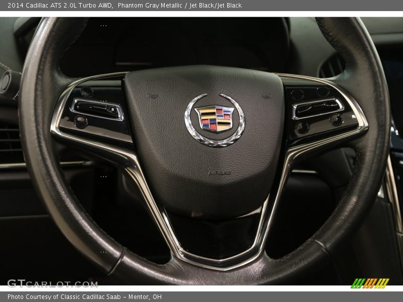 Phantom Gray Metallic / Jet Black/Jet Black 2014 Cadillac ATS 2.0L Turbo AWD
