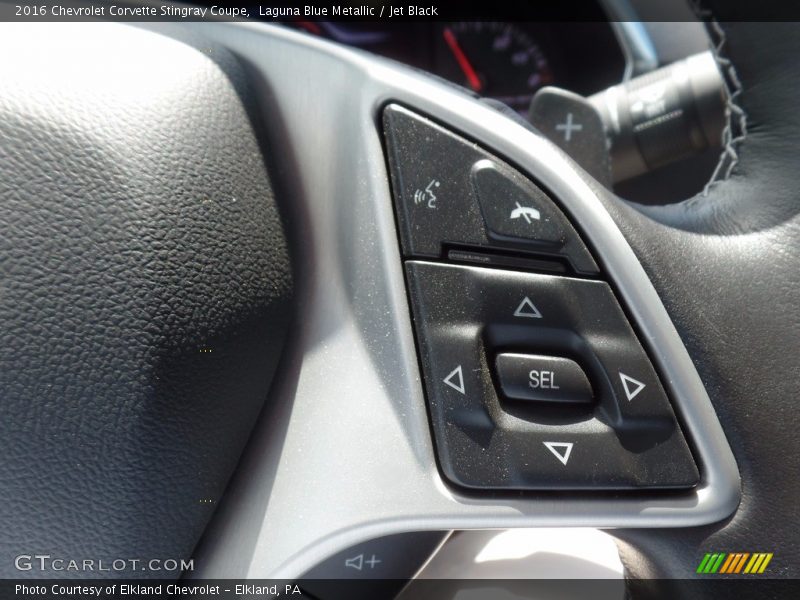 Laguna Blue Metallic / Jet Black 2016 Chevrolet Corvette Stingray Coupe