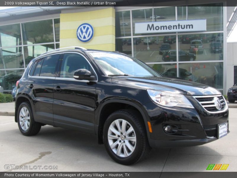 Deep Black Metallic / Urban Brown 2009 Volkswagen Tiguan SE