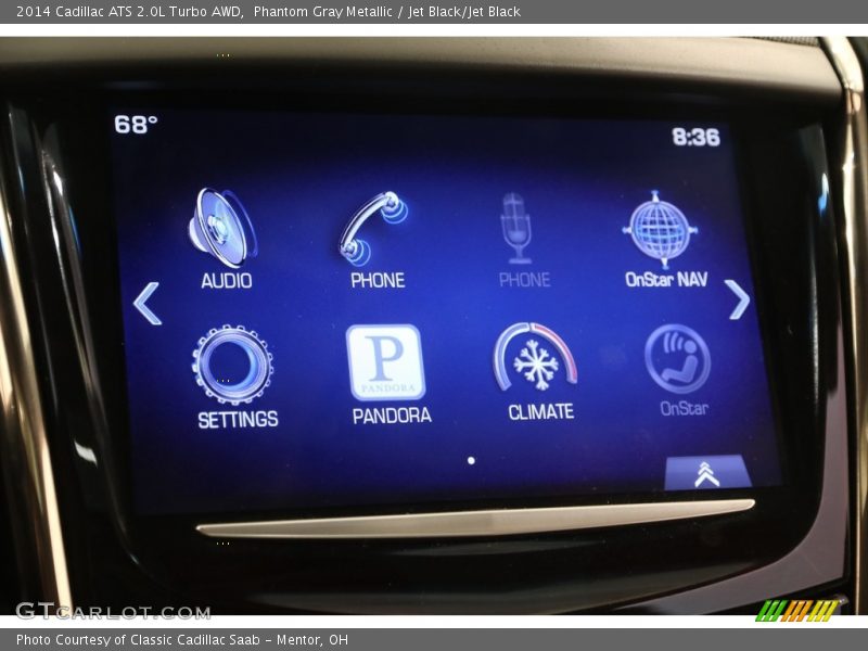 Phantom Gray Metallic / Jet Black/Jet Black 2014 Cadillac ATS 2.0L Turbo AWD
