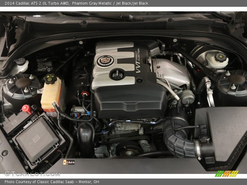 Phantom Gray Metallic / Jet Black/Jet Black 2014 Cadillac ATS 2.0L Turbo AWD