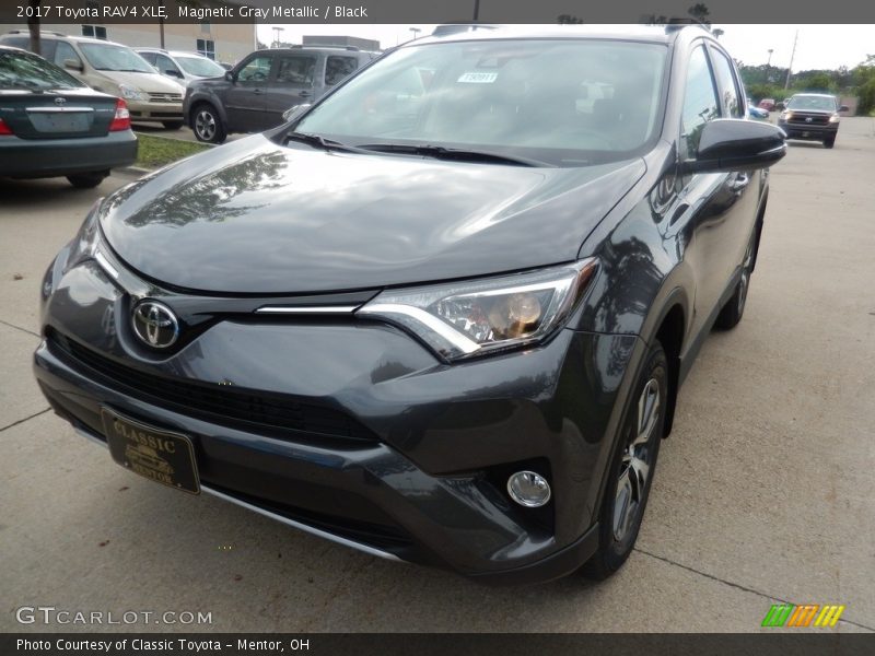 Magnetic Gray Metallic / Black 2017 Toyota RAV4 XLE