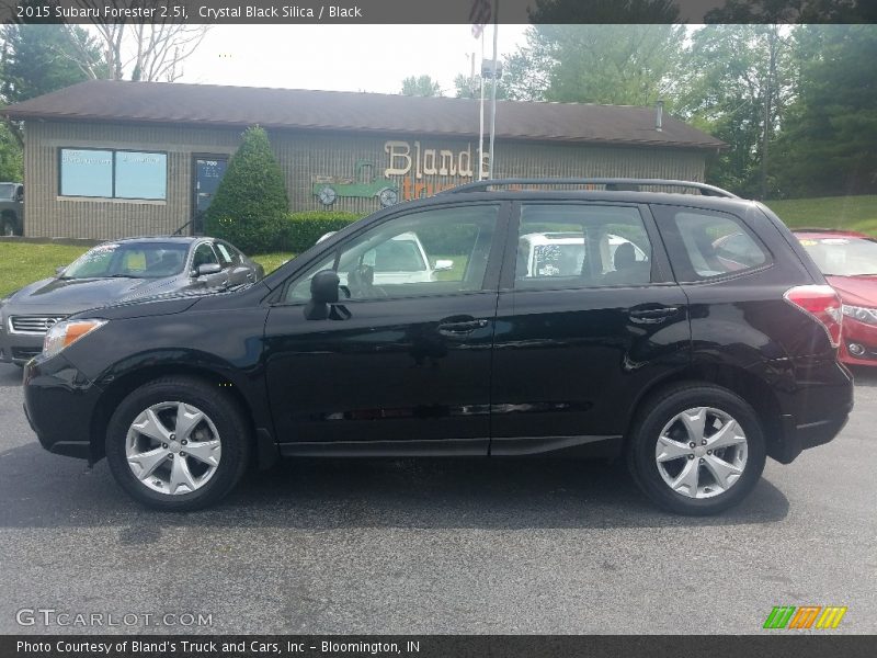 Crystal Black Silica / Black 2015 Subaru Forester 2.5i