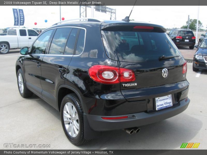 Deep Black Metallic / Urban Brown 2009 Volkswagen Tiguan SE