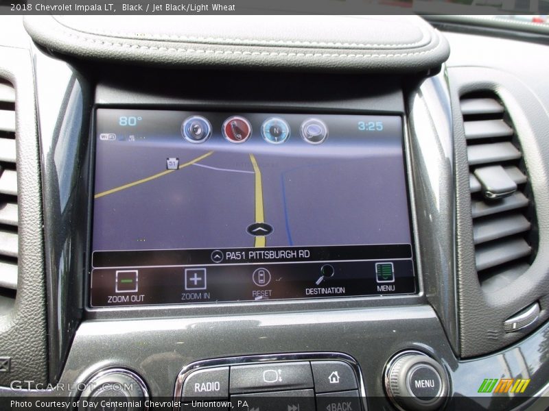 Black / Jet Black/Light Wheat 2018 Chevrolet Impala LT