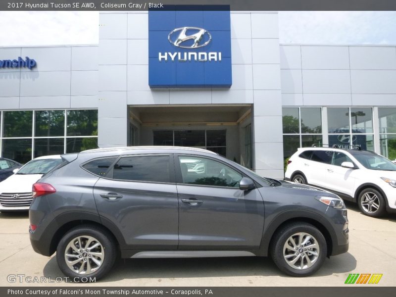 Coliseum Gray / Black 2017 Hyundai Tucson SE AWD