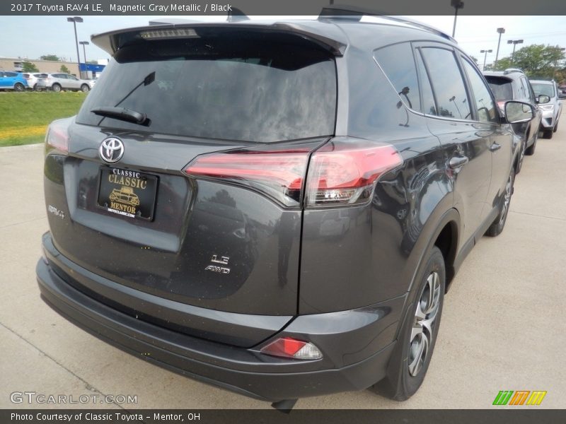 Magnetic Gray Metallic / Black 2017 Toyota RAV4 LE