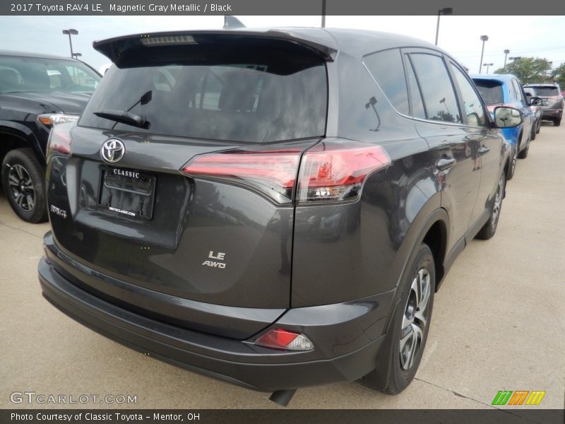 Magnetic Gray Metallic / Black 2017 Toyota RAV4 LE