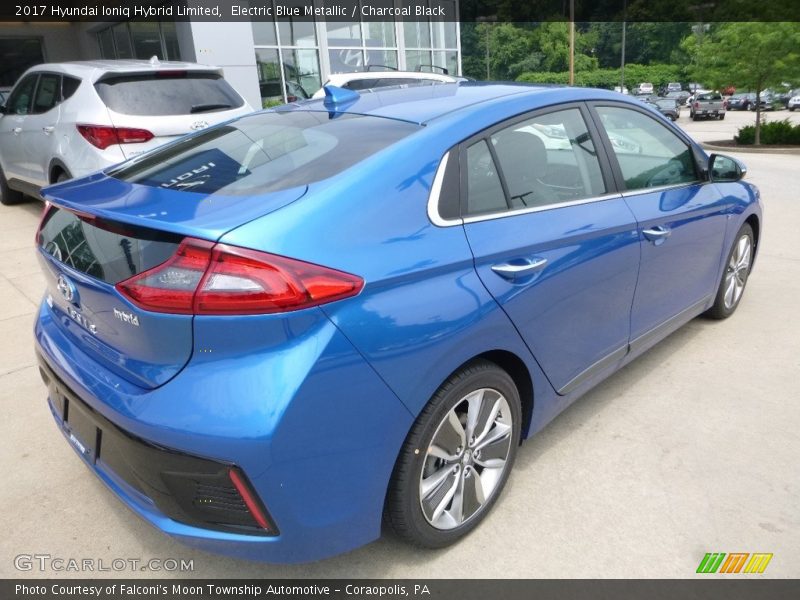 Electric Blue Metallic / Charcoal Black 2017 Hyundai Ioniq Hybrid Limited