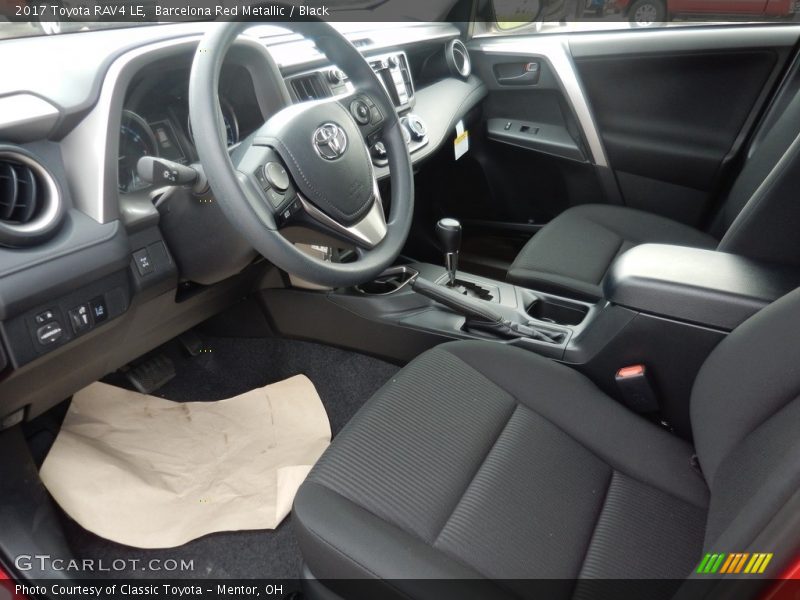 Barcelona Red Metallic / Black 2017 Toyota RAV4 LE