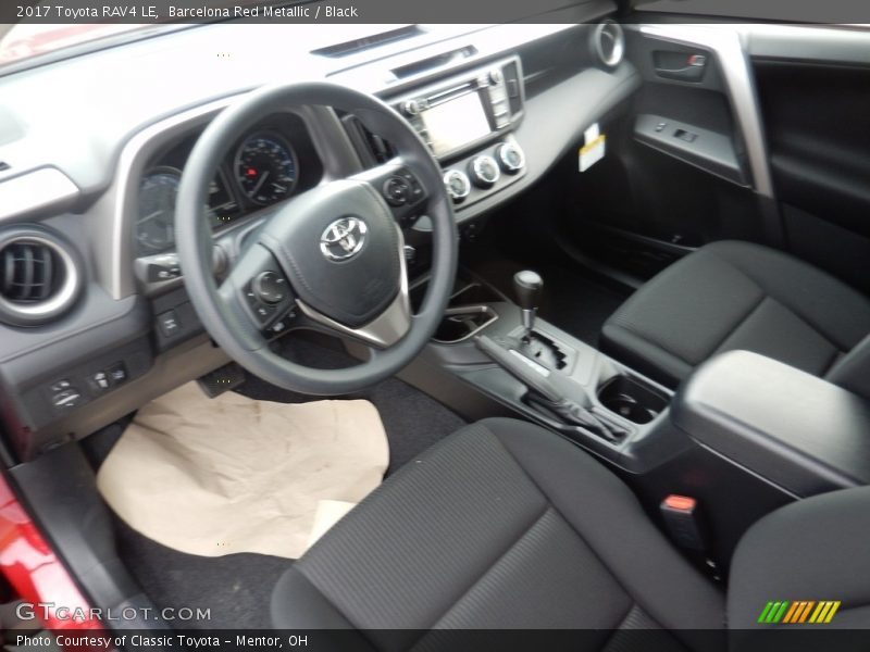 Barcelona Red Metallic / Black 2017 Toyota RAV4 LE