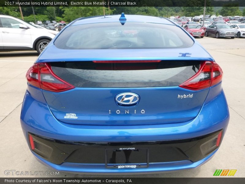 Electric Blue Metallic / Charcoal Black 2017 Hyundai Ioniq Hybrid Limited