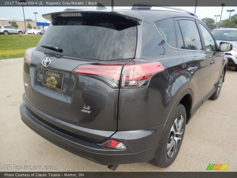 Magnetic Gray Metallic / Black 2017 Toyota RAV4 LE