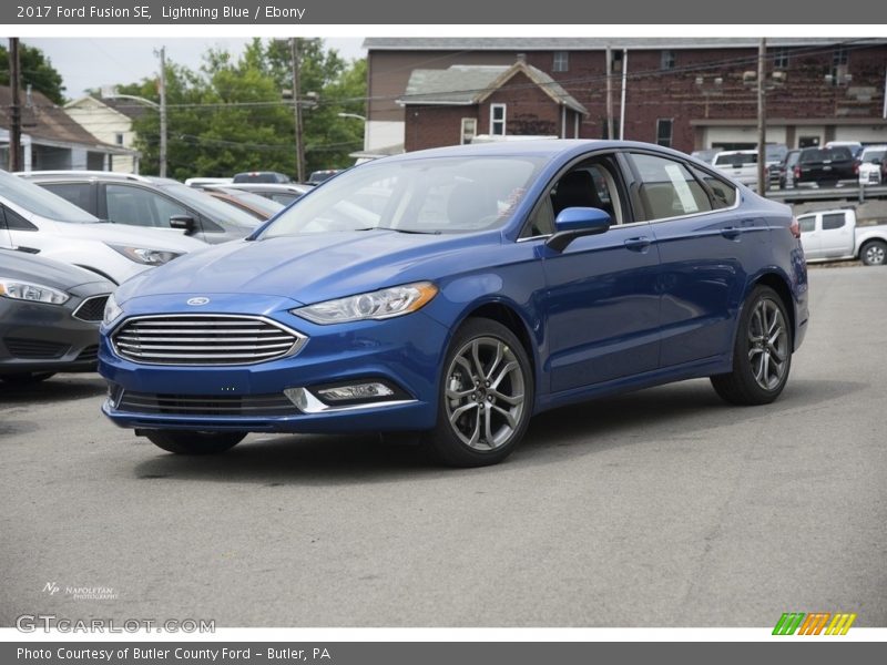 Lightning Blue / Ebony 2017 Ford Fusion SE