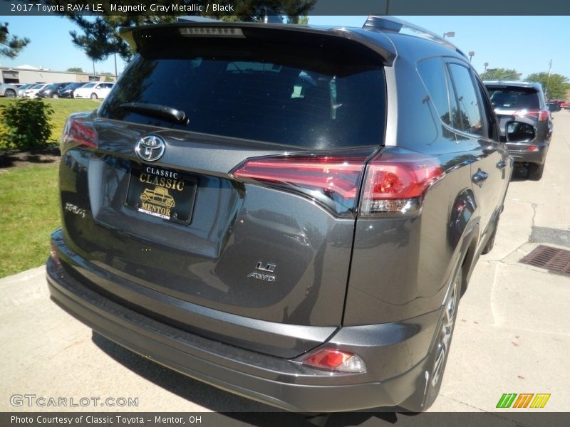 Magnetic Gray Metallic / Black 2017 Toyota RAV4 LE