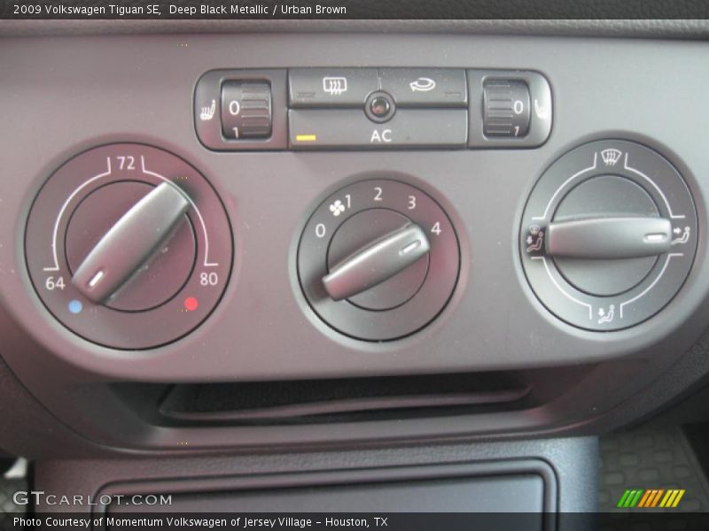Deep Black Metallic / Urban Brown 2009 Volkswagen Tiguan SE