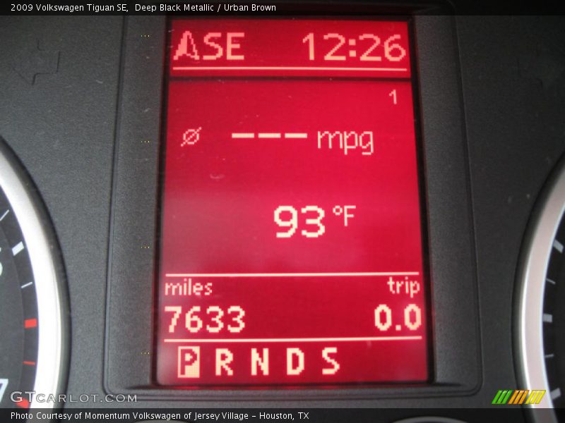 Deep Black Metallic / Urban Brown 2009 Volkswagen Tiguan SE