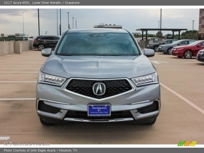 Lunar Silver Metallic / Graystone 2017 Acura MDX
