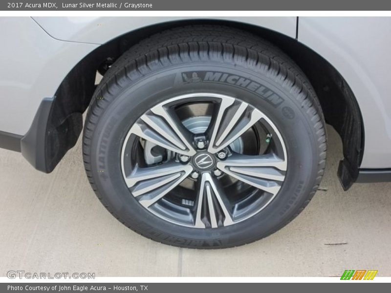 Lunar Silver Metallic / Graystone 2017 Acura MDX