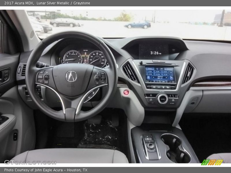 Lunar Silver Metallic / Graystone 2017 Acura MDX
