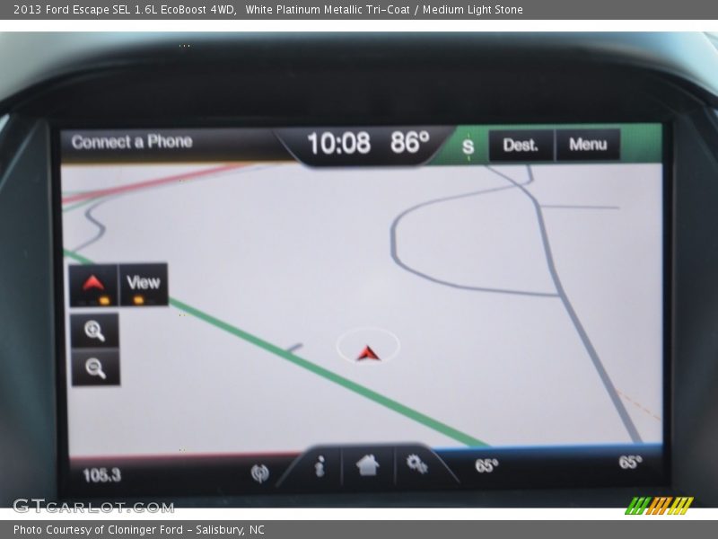 White Platinum Metallic Tri-Coat / Medium Light Stone 2013 Ford Escape SEL 1.6L EcoBoost 4WD