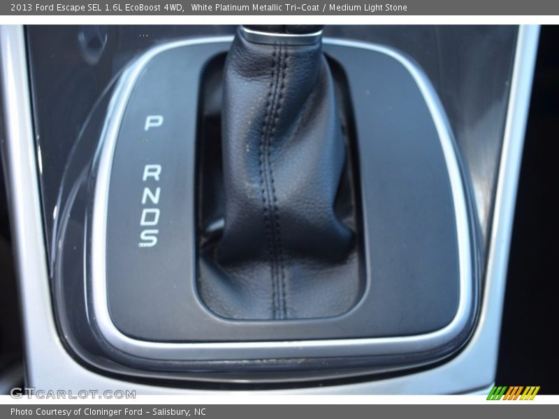 White Platinum Metallic Tri-Coat / Medium Light Stone 2013 Ford Escape SEL 1.6L EcoBoost 4WD
