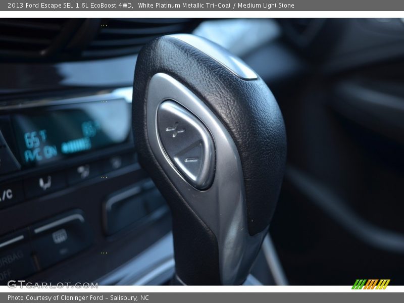 White Platinum Metallic Tri-Coat / Medium Light Stone 2013 Ford Escape SEL 1.6L EcoBoost 4WD