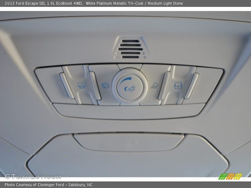 White Platinum Metallic Tri-Coat / Medium Light Stone 2013 Ford Escape SEL 1.6L EcoBoost 4WD