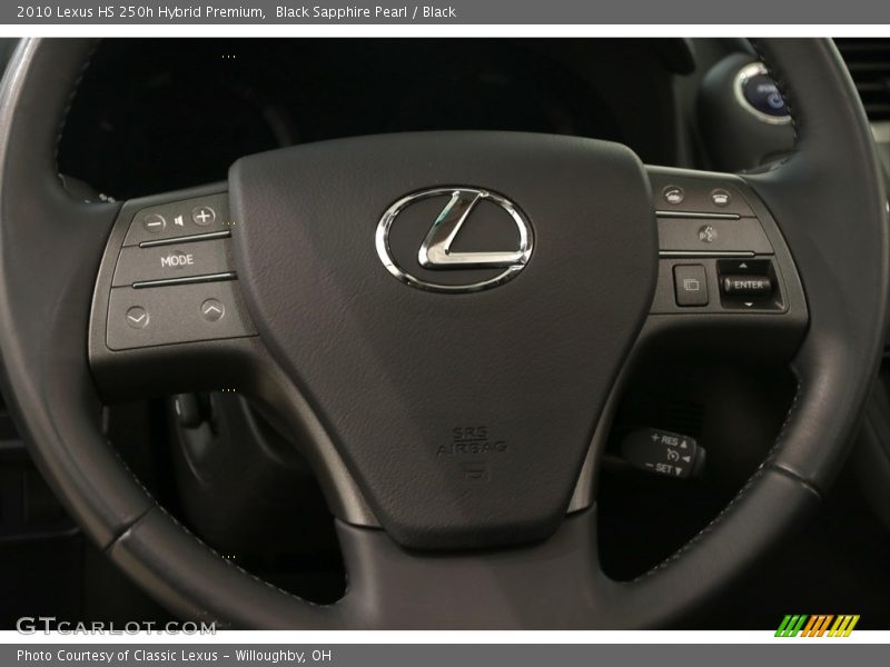 Black Sapphire Pearl / Black 2010 Lexus HS 250h Hybrid Premium
