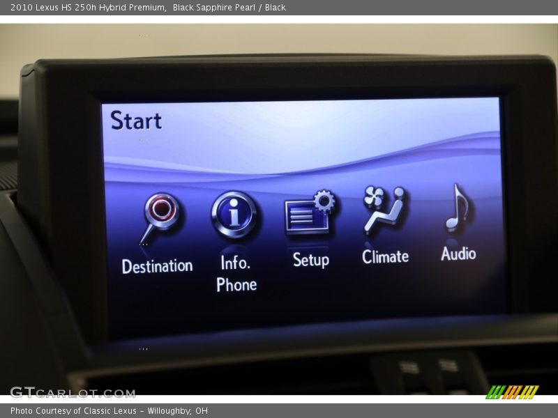 Black Sapphire Pearl / Black 2010 Lexus HS 250h Hybrid Premium