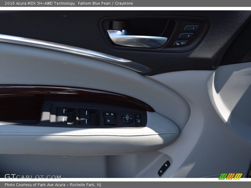 Fathom Blue Pearl / Graystone 2016 Acura MDX SH-AWD Technology