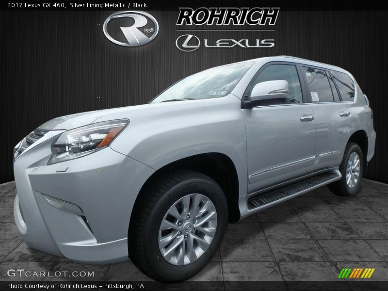 Silver Lining Metallic / Black 2017 Lexus GX 460