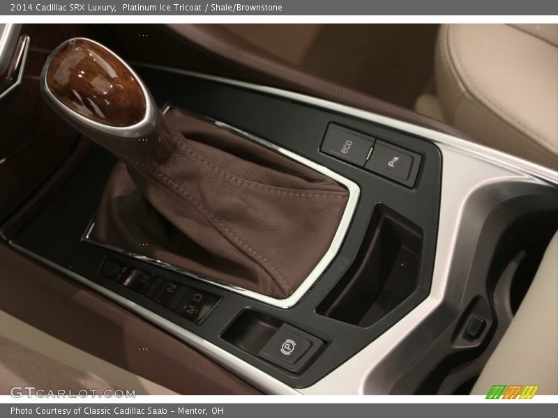 Platinum Ice Tricoat / Shale/Brownstone 2014 Cadillac SRX Luxury