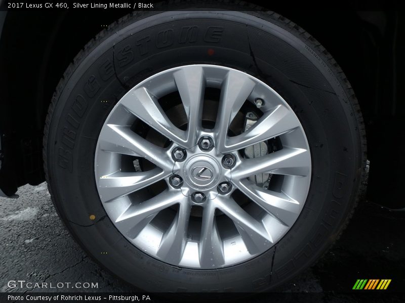 Silver Lining Metallic / Black 2017 Lexus GX 460