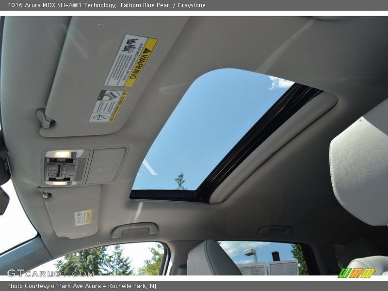 Fathom Blue Pearl / Graystone 2016 Acura MDX SH-AWD Technology
