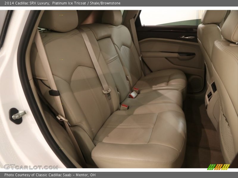 Platinum Ice Tricoat / Shale/Brownstone 2014 Cadillac SRX Luxury