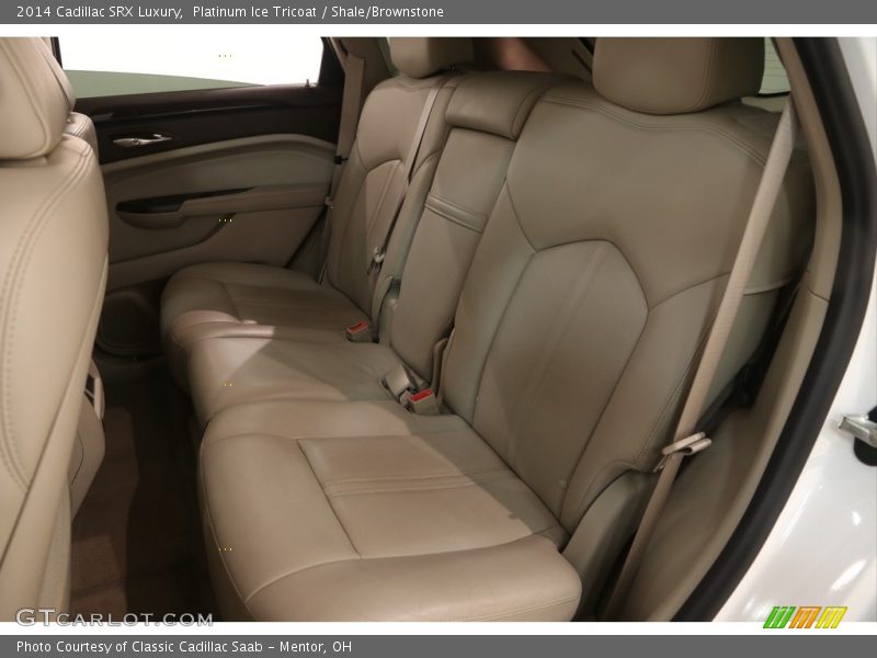 Platinum Ice Tricoat / Shale/Brownstone 2014 Cadillac SRX Luxury